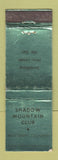 Matchbook Cover - Shadow Mountain Club Palm Desert CA WEAR