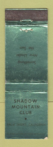 Matchbook Cover - Shadow Mountain Club Palm Desert CA WEAR