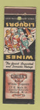 Matchbook Cover - Gibian's Liquor Ramsey NJ