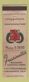 Matchbook Cover - Frasinetti's Restaurant Sacramento CA WEAR