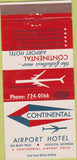 Matchbook Cover - Continental Airport Hotel Augusta GA 30 Strike
