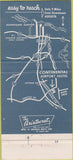 Matchbook Cover - Continental Airport Hotel Augusta GA 30 Strike