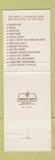 Matchbook Cover - Howard Johnson's Motor Lodge Lafayette IN
