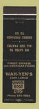 Matchbook Cover - Wah Len's Chinese Restaurant