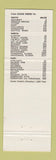 Matchbook Cover - Wander Inn Restaurant Chinese Cache Creek BC