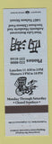 Matchbook Cover - West Lake Chinese Restaurant Lakewood Colorado