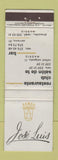 Matchbook Cover - Jose Luis Restaurant Madrid Spain WEAR