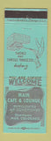 Matchbook Cover - Main Cafe Lounge Lamar Colorado