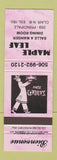 Matchbook Cover - Maple Leaf Restaurant Chinese Clair NB