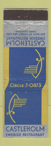 Matchbook Cover - Castleholm Swedish Restaurant New York City