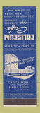Matchbook Cover - Coliseum Cafe New York City