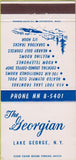 Matchbook Cover - The Georgian Lake George NY 30 Strike