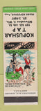 Matchbook Cover - Kopushar Tap Milwaukee WI bar hillbilly