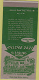 Matchbook Cover - The Spring House Rochester NY 30 Strike