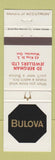 Matchbook Cover - Bulova Watches Ed Bergman Waterloo ON