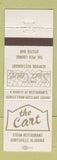 Matchbook Cover - The Cart Steak Restaurant Huntsville AL