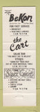 Matchbook Cover - The Cart Steak Restaurant Huntsville AL