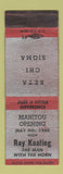 Matchbook Cover - Beta Chi Sigma Manitou Opening 1940 Rochester NY WEAR
