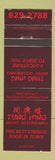 Matchbook Cover - Tung Hing Buffet Restaurant Chinese Brampton Mississauga ON