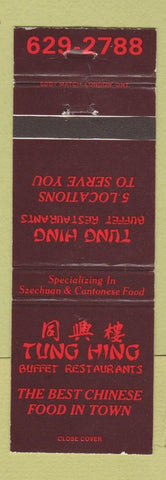 Matchbook Cover - Tung Hing Buffet Restaurant Chinese Brampton Mississauga ON