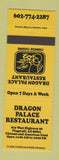 Matchbook Cover - Dragon Palace Chinese Restaurant Flagstaff AZ