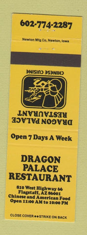 Matchbook Cover - Dragon Palace Chinese Restaurant Flagstaff AZ
