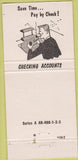 Matchbook Cover - Farmers Merchants Bank Tomah WI 30 Strike