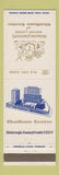 Matchbook Cover - Howard Johnson's Motor Lodge Pittsburgh PA Chatham Center