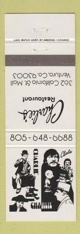 Matchbook Cover - Charlie's Restaurant Ventura CA