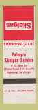 Matchbook Cover - Palmyra IN Skelgas service oil gas