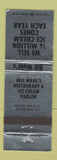 Matchbook Cover - Bill Wahl's Ice Cream Parlor Restaurant Pittsford NY WEAR