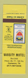 Matchbook Cover - Varsity Motel Cameron TX