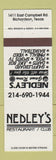 Matchbook Cover - Nedley's Restaurant Club billiards Richardson TX
