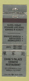 Matchbook Cover - Chan's Palace Chinese Restaurant Millburn NJ WEAR
