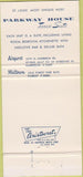 Matchbook Cover - Parkway House St Louis MO 30 Strike