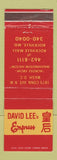 Matchbook Cover - David Lee's Empress Chinese Washington DC Rockville MD WEAR