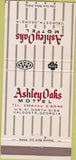 Matchbook Cover - Ashley Oaks Motel Valdosta GA 30 Strike