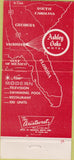 Matchbook Cover - Ashley Oaks Motel Valdosta GA 30 Strike
