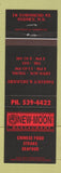 Matchbook Cover - New Moon Chinese Restaurant Sydney NS