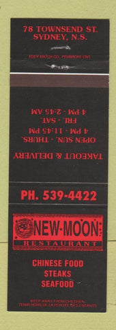 Matchbook Cover - New Moon Chinese Restaurant Sydney NS