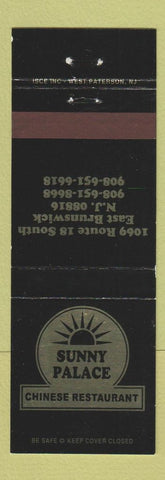 Matchbook Cover - Sunny Palace Chinese Restaurant East Brunswick NJ