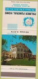 Matchbook Cover - Palmer Funeral Home Lebanon MO 30 Strike