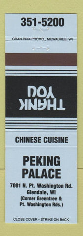 Matchbook Cover - Peking Palace Chinese Restaurant Glendale WI