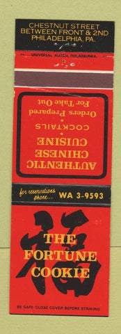 Matchbook Cover - Fortune Cookie Chinese Restaurant Philadelphia PA