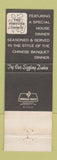 Matchbook Cover - Fortune Cookie Chinese Restaurant Philadelphia PA