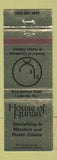 Matchbook Cover - House of Hunan Chinese Restaurant Louisville KY