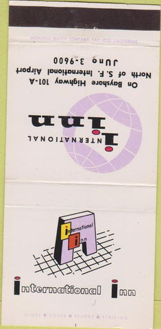 Matchbook Cover - International Inn San Francisco CA 30 Strike