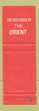 Matchbook Cover - Orient Chinese Restaurant Auckland New Zealand