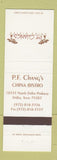 Matchbook Cover - PF Chang's Chinese Restaurant Dallas TX