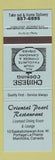 Matchbook Cover - Oriental Pearl Chinese Restaurant Portage La Prairie MB BLUE